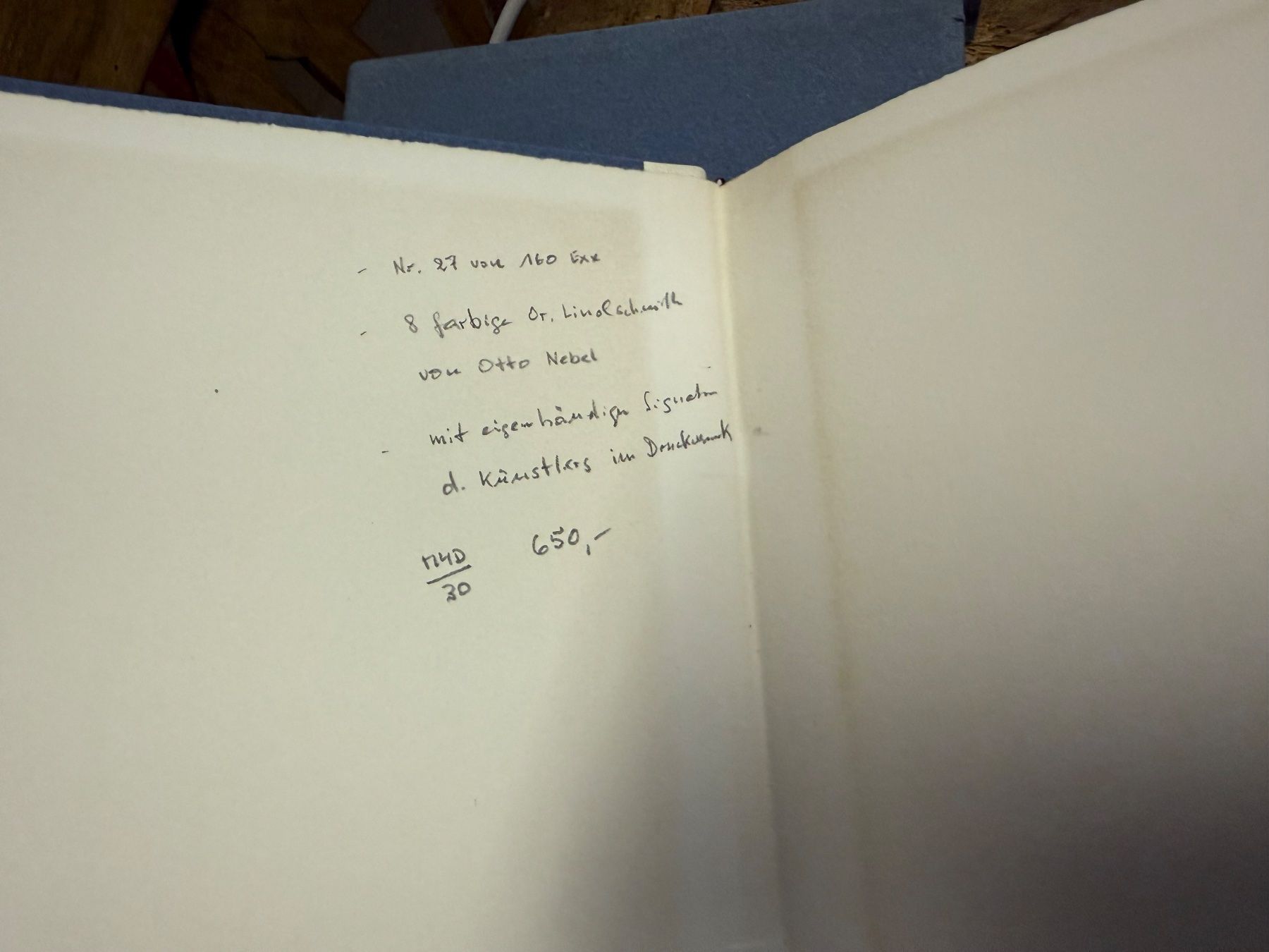 Libri: Otto NEBEL signiert und nummeriert – Usato da Bern venduto da Jwpm66 1