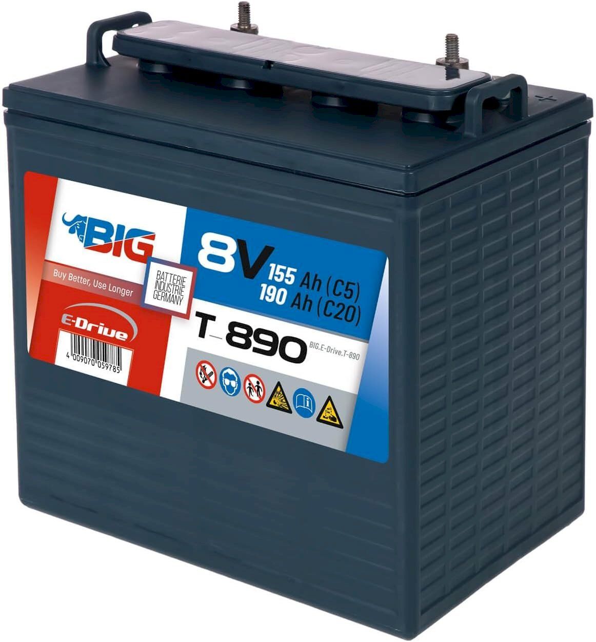 Elettrotecnica: BIG E-Drive 8V 190Ah Traktionsbatterie – Nuovo e nell'imballaggio originale da Bottighofen venduto da zaap 2