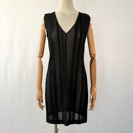 Pleats Please Issey Miyake  Pleated New Tunic mini dress