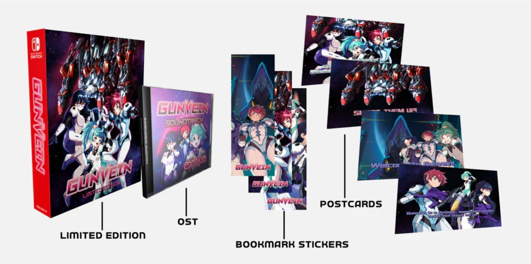 Giochi: Gunvein Limited Edition ngdevteam Nintendo Switch NEU – Nuovo e nell'imballaggio originale da Lyss venduto da Famicom 4