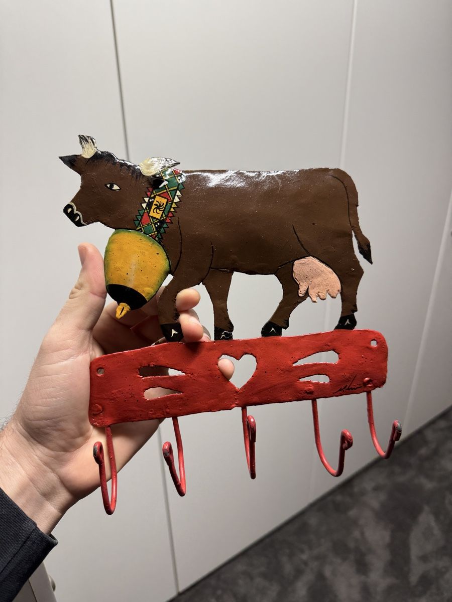 Tutte le decorazioni: Rustikaler Schlüsselhalter aus Metall in Kuhform – Nuovo (secondo la descrizione) da Seuzach venduto da Wolf936