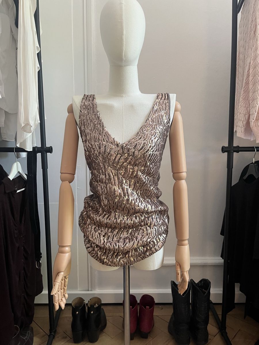 Top: Sparkling Sequin Tank Top  – Usato da Zürich venduto da Melina.A