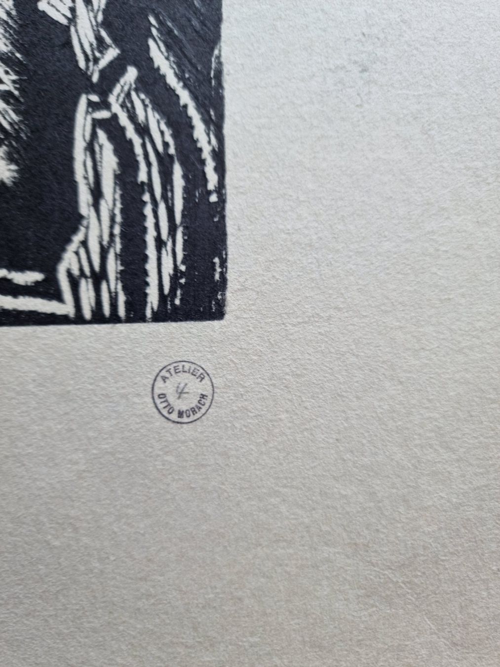 Gravures sur bois: OTTO MORACH HOLZSCHNITT MIT ATELIERSTEMPEL – D'occasion à Gersau par grafik-kunst 5