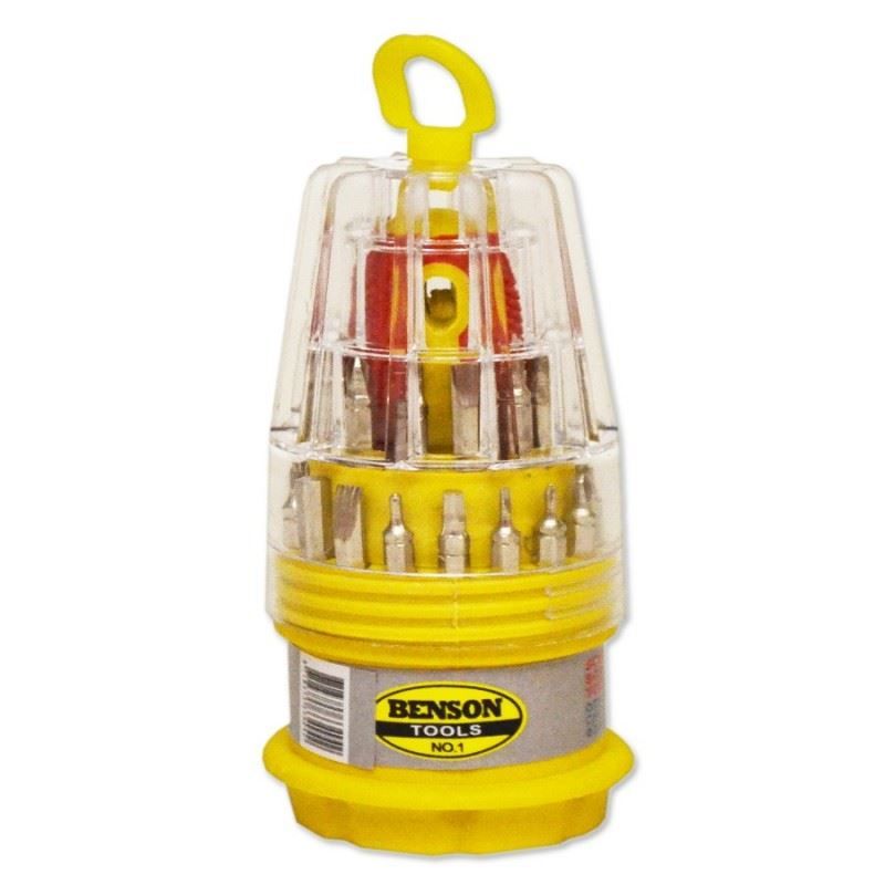 Attrezzi manuali: BENSON SCHRAUBENZIEHERSET 31-TEILIG – Nuovo e nell'imballaggio originale da Aesch BL venduto da Elektronik_Laden