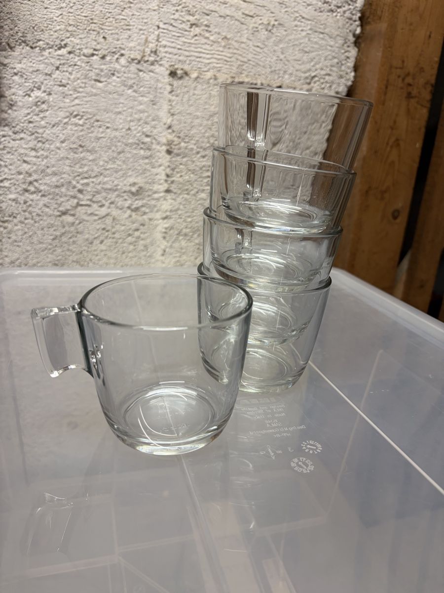 Ikea Tassen: Ikea Stelna 59x Becher, Glastasse (Kaffee oder Tee), 23cl – Neu (gemäss Beschreibung) aus Zürich von ILO_91 2