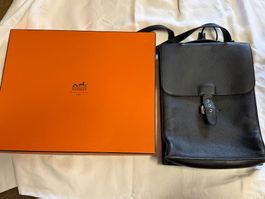 Original HERMES Leder Umhängetasche  Dokumentenmappe Schloss