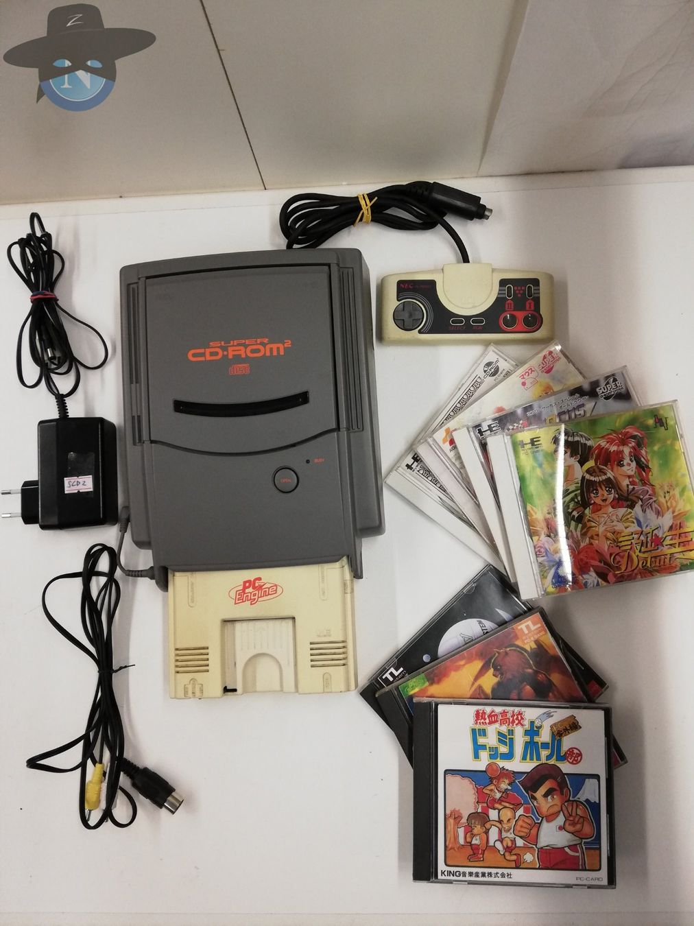 Nec Console: NEC PCEngine + Super CD Rom-2 + 7 Games – Difettoso da St. Gallen venduto da zorro_dc