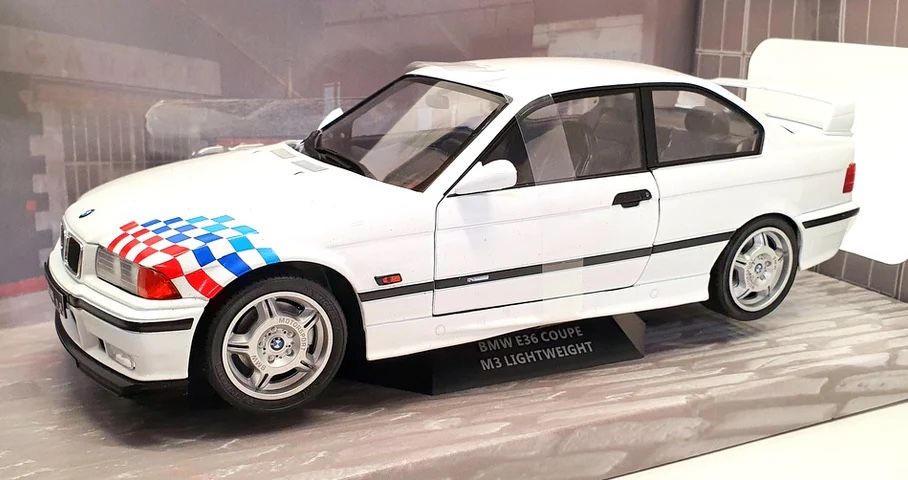 BMW Modellautos: BMW M3 E36 Coupe Lightweight White Solido 1/18 – Neu und originalverpackt aus Opfikon von Cycomyco