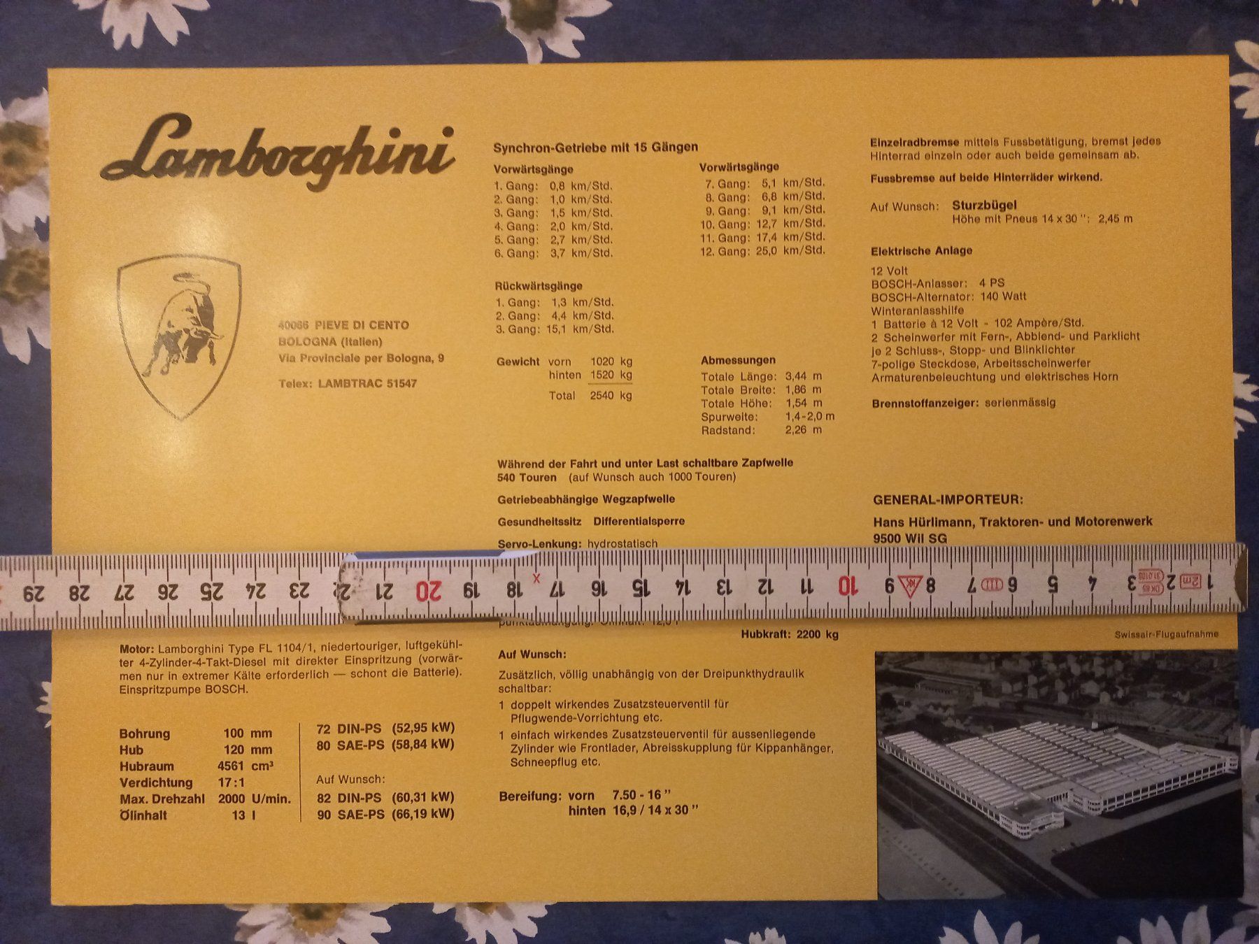 Lamborghini Dokumente: Original Oldtimer Traktor Prospekt Lamborghini 704 Deutsch – Neu (gemäss Beschreibung) aus Dulliken von classiclerchdulliken 1