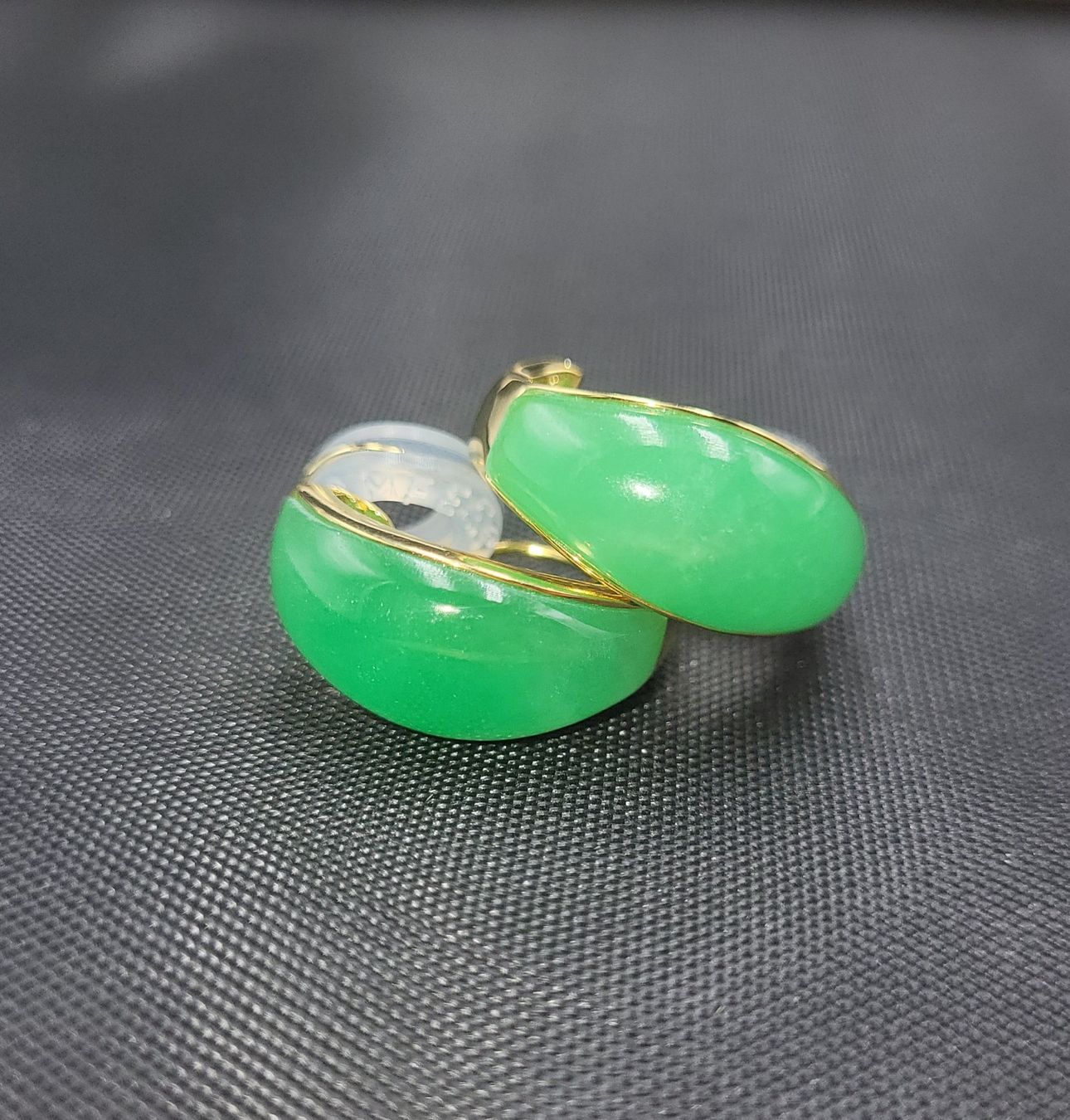 Orecchini pendenti & Orecchini a lobo: Gold 585 Ohrclips Mit Jade – Usato da Wald ZH venduto da Dasilver 6