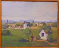 HANS METZGER  1879 - 1957 PEINTRE ALLEMAND