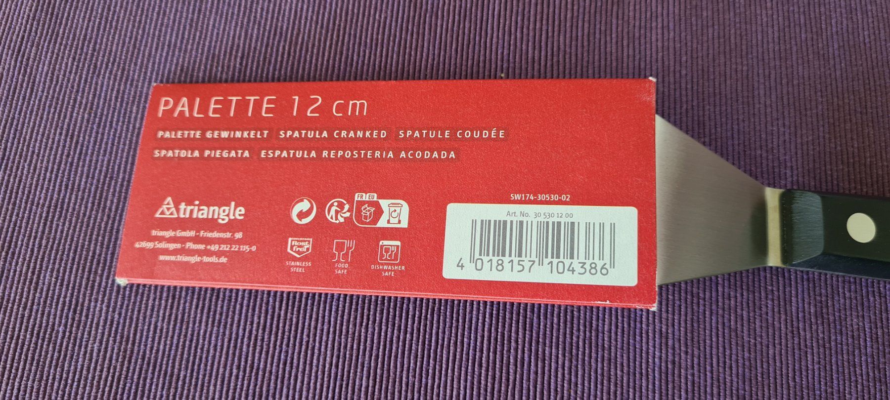 Pallets: Palette Classic gewinkelt 12cm - Triangle – Nuovo e nell'imballaggio originale da Zumikon venduto da Rosa26 1