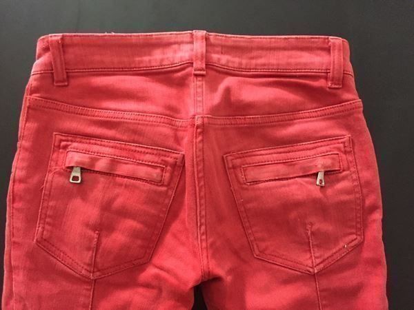 Jeans: (KOPIE) Balmain, jeans slim rouge, – Usato da Oberglatt ZH venduto da Hero1512 6