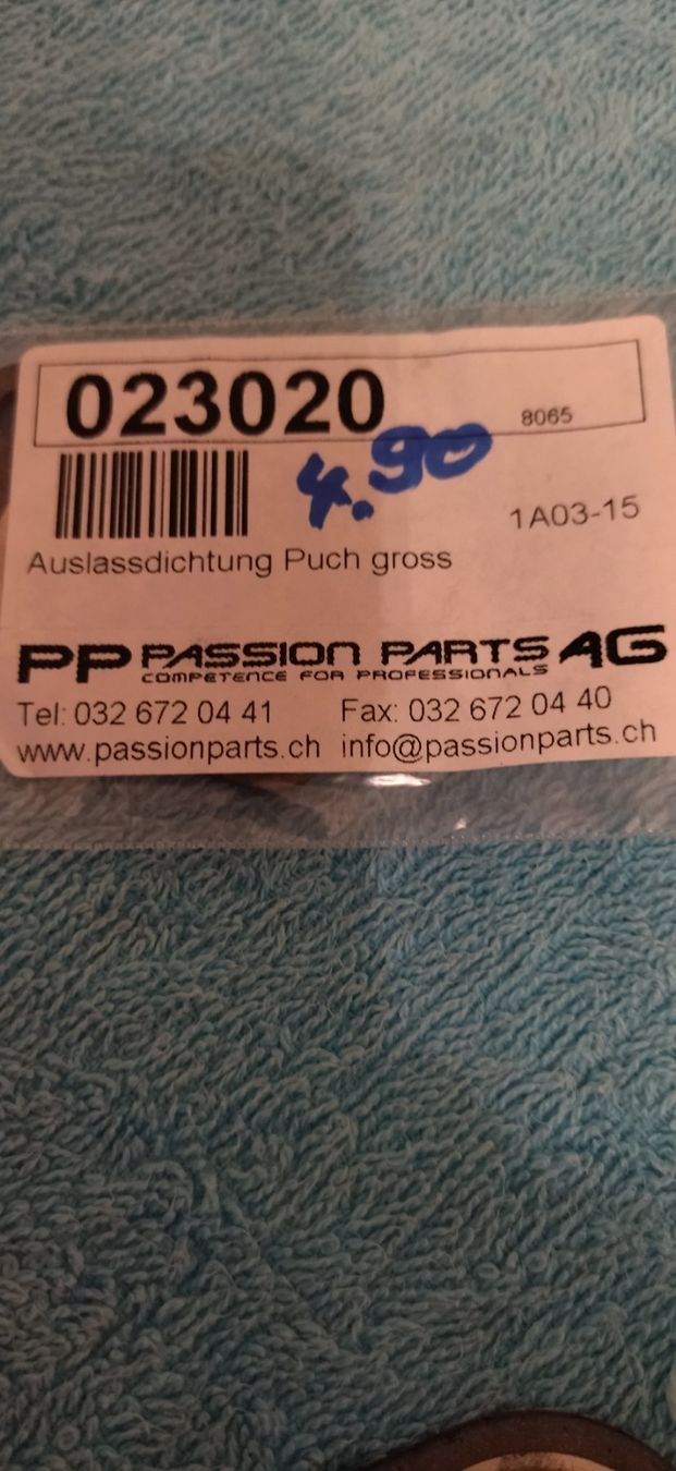 Puch Mofas: Töffli Auslasdichtung Puch universal 27mm – Neu (gemäss Beschreibung) aus Fahrni b. Thun von Bergers_occasionen 1