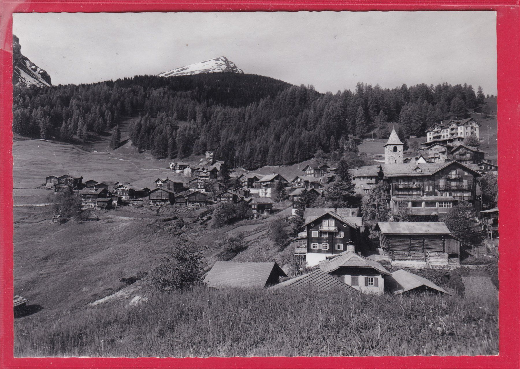 Cartoline postali: TSCHIERTSCHEN 1350m MIT GÜRGALETSCH, – Usato da Oberrieden venduto da Gebirgsstelze