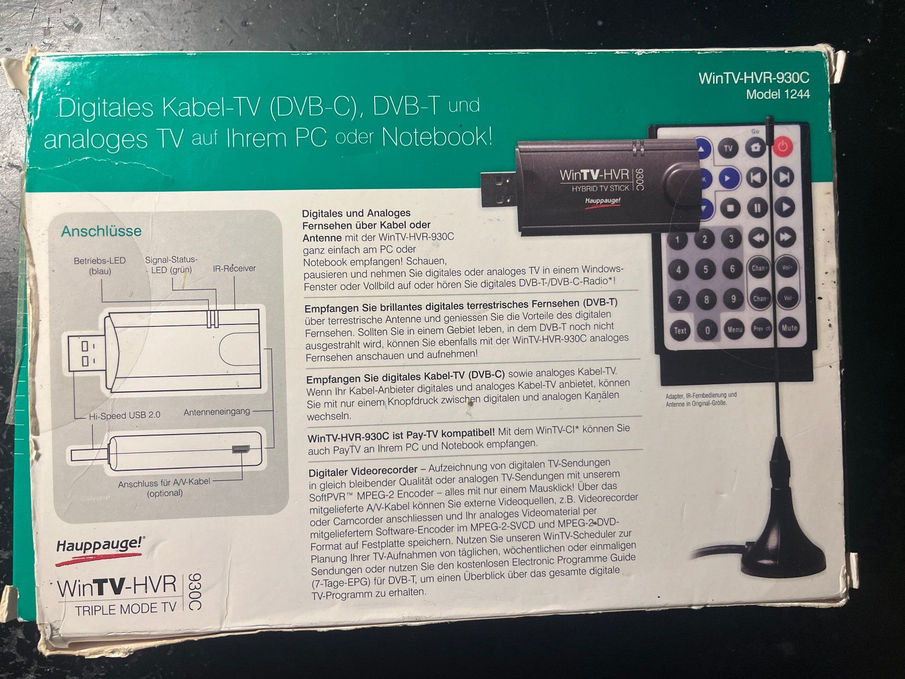 Chiavette USB: Hauptauge WinTV HVR 930C – Usato da Hubersdorf venduto da Gewonnen 2