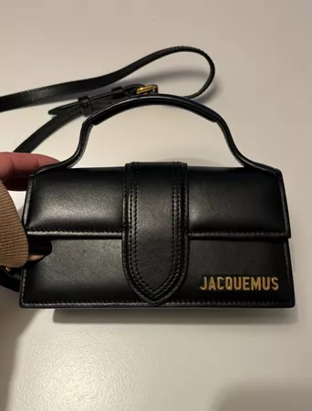 TASCHE JACQUEMUS LE BAMBINO MINI SCHWARZ LEATHER