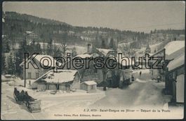 VD St. Cergues - Pferdeschlittenpost - Postkutsche
