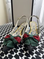 GUCCI Slingpumps, Gr. 37,5, Schleife ✨