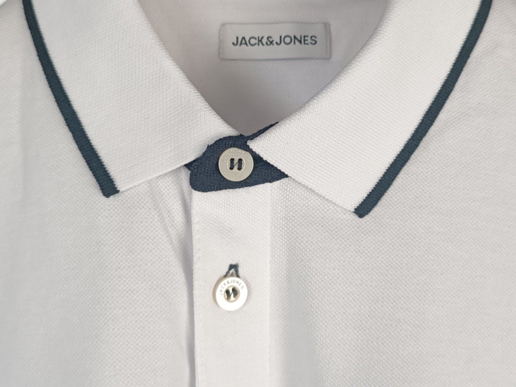 Jack & Jones Magliette Polo: JACK&JONES Polohemd Blau/Weiss 2 Stk. – Nuovo (secondo la descrizione) da Suhr venduto da Restwert_Suhr 4
