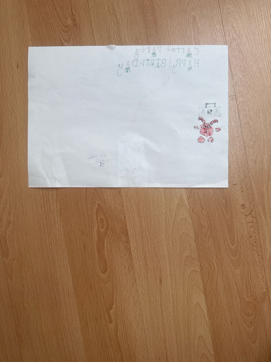 Cartoline: Kids Bunny Art: Carrot Party – Usato da Allschwil venduto da let_s2d9 1