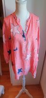 Bluse Hemdbluse mit Sternen