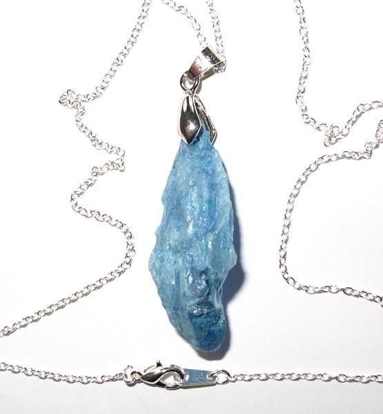 Altri gioielli: Anhänger mit Kette Ocean Blue Quartz – Nuovo (secondo la descrizione) da Schwanden GL venduto da UHRKNALL