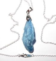 Anhänger mit Kette Ocean Blue Quartz