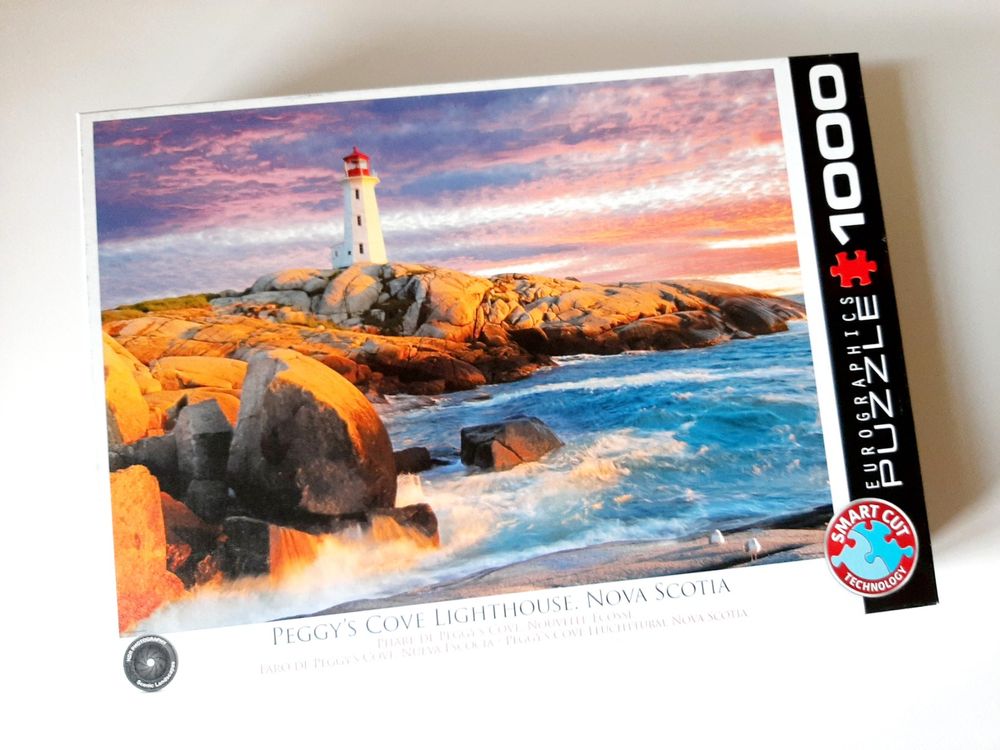 Puzzle 1000 Teile Für Erwachsene – Bunte Strandszene Mit Leuchtturm & Katze (50x70 Cm, Inkl. Poster & Box)