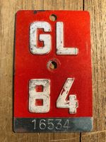 GL 84 - VELONUMMER - FAHRRADSCHILD - PLAQUE DE VELO - GL 84