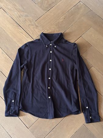 Polo Ralph Lauren Shirt Size M Navy Long Sleeve Cotton