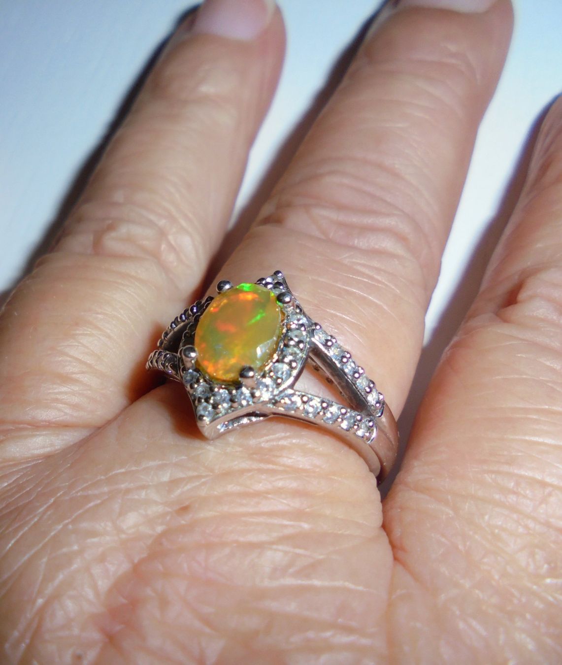 Anelli: Echtschmuck: Silberring 925er mit Welo-Opal / 56 – Nuovo (secondo la descrizione) da Zuchwil venduto da maumauchi 7