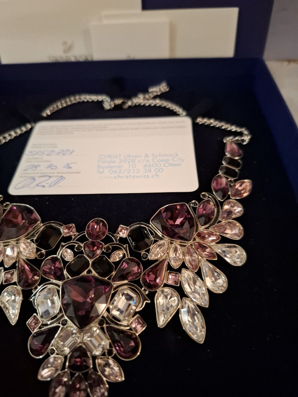 Swarovski Catenine: SWAROWSKI IMPULSE BIB HALSKETTE NO.5152821 – Nuovo e nell'imballaggio originale da Gretzenbach venduto da schibaya 5