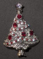 60s Weihnachts - Brosche – Tannenbaum
