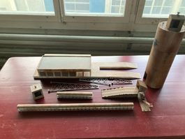 Konvolut H0 Silo, Transportbänder u. Ladestation Verladung