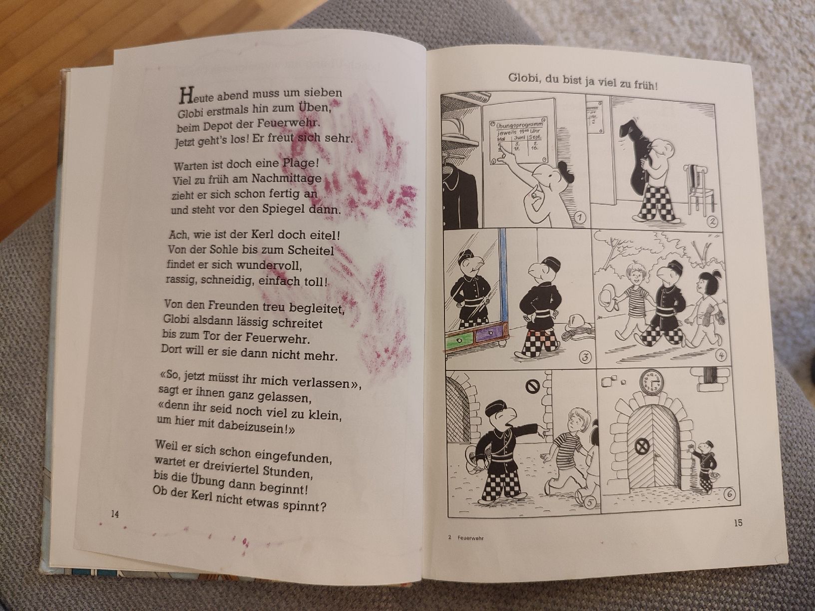 Fumetti: Globi bei der Feuerwehr - 1985 – Usato da Bougy-Villars venduto da Vogue 5