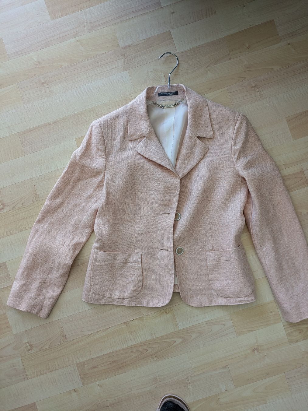 Strenesse Giacche: Strenesse Blazer Gr. 36 Beige Rosa Leinen – Usato da Rieden AG venduto da juliarieden