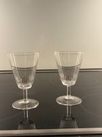 2 Stengelgläser, farblos, "Strahlen", Rosenthal, 60er Jahre