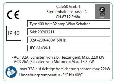 Schalter: 380 / 400 Volt Wlan Switch 16amp – Neu (gemäss Beschreibung) aus Feldbach von treibkraft 2