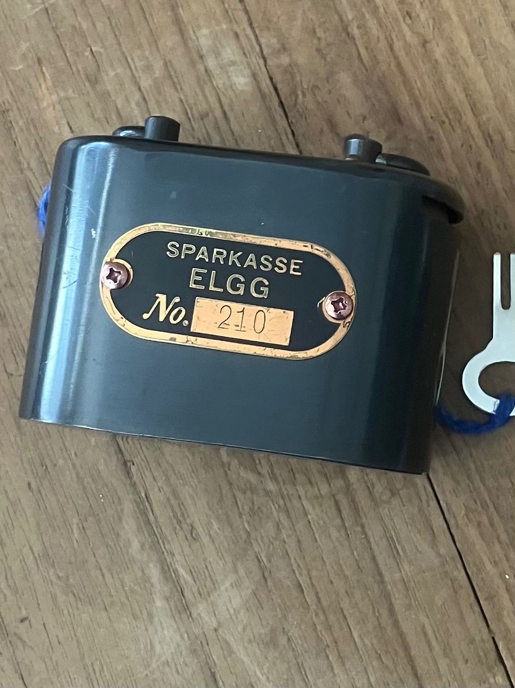 Spardosen: KÄSSELI MIT SCHLÜSSEL !! SPARKASSE   E L G G – Gebraucht aus Basel von lagavulin02 1