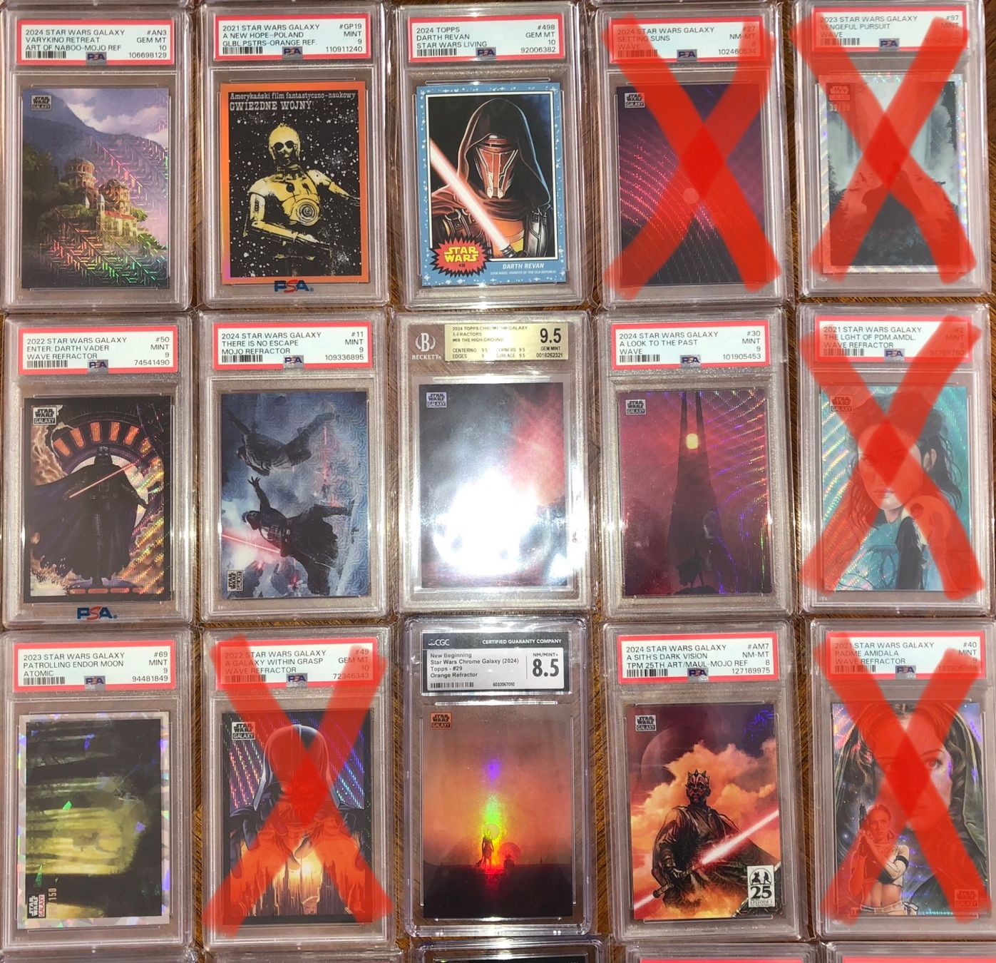 Topps Carte collezionabili: PSA/BGS/CGC Serialized cards Topps Star Wars Chrome Galaxy + – Nuovo (secondo la descrizione) da Corsier GE venduto da SWmoderncards 1