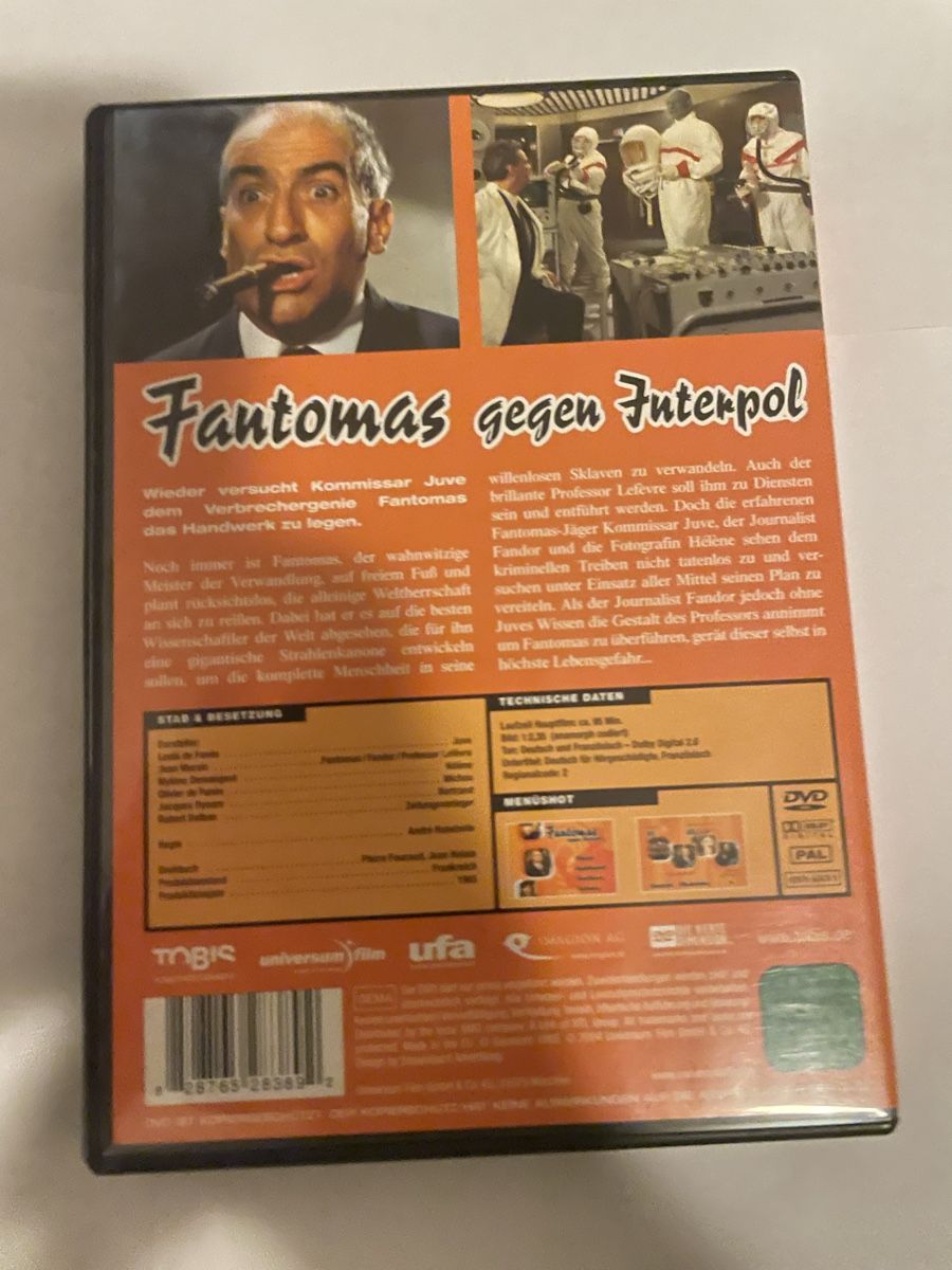 Alle DVDs: Fantomas Gegen Interpol – Gebraucht aus Winterthur von Cobraforce 1