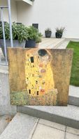 Gustav Klimt Der Kuss Kunstdruck auf Leinwand quadratisch