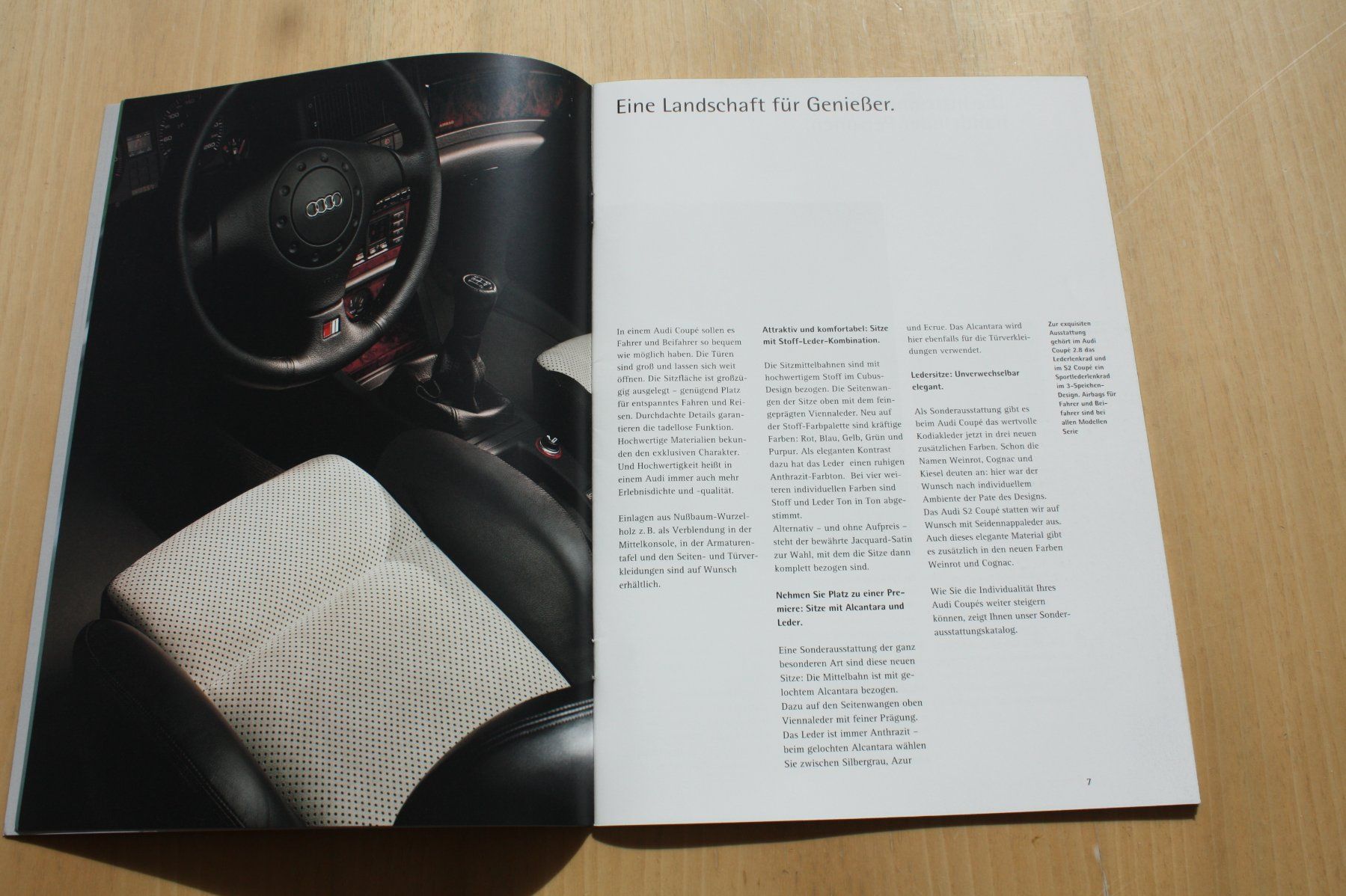 Audi Documenti: Audi Coupe & Coupe S2 Prospekt 3/1995 – Usato da Wikon venduto da erwin400 1