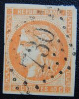 Frankreich Kat. 43a gest. 1870 Bordeaux Kat. 130 Euro