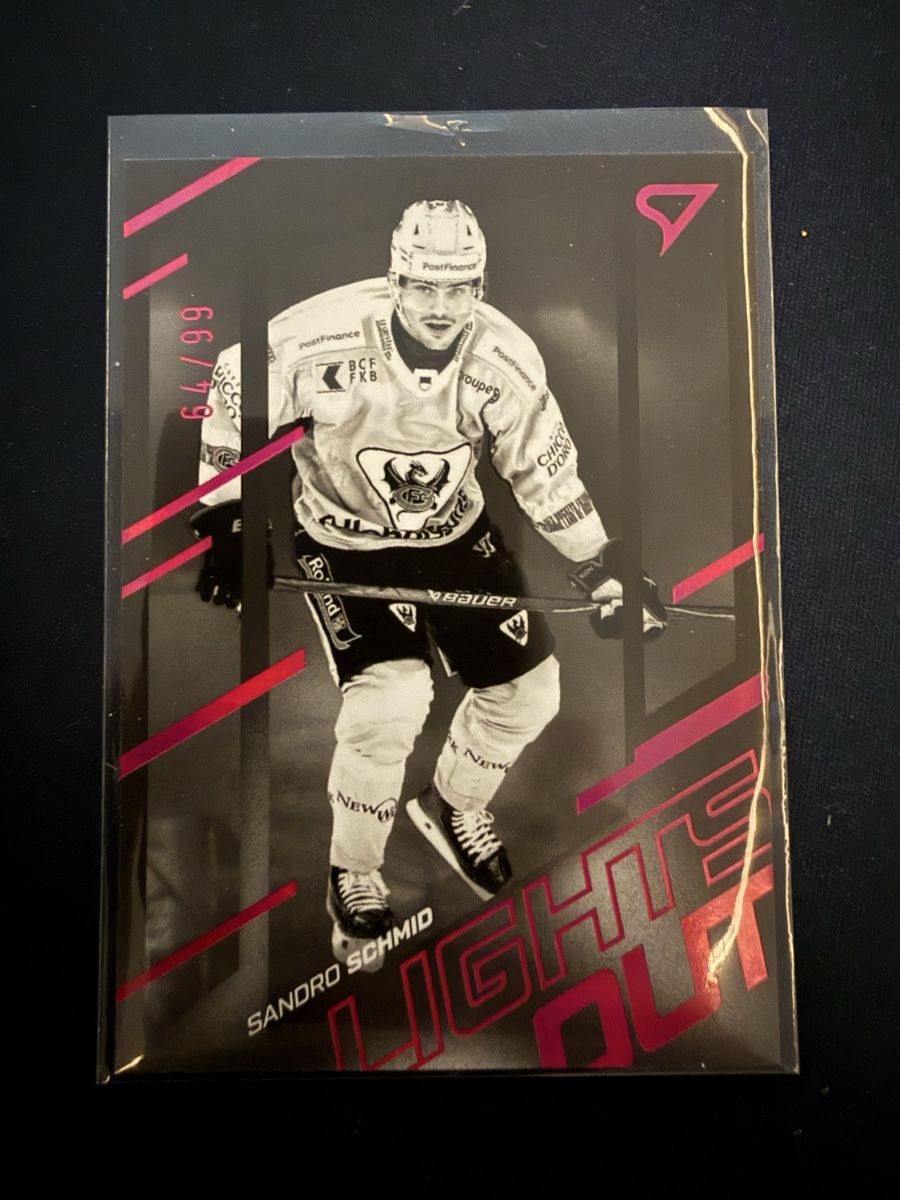 Sportzoo Sammelbilder & Trading cards: Sandro Schmid Lights Out – Neu (gemäss Beschreibung) aus Courgevaux von 87Shadow87