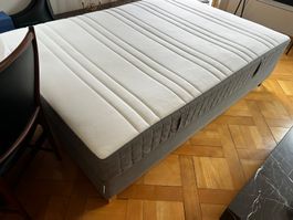 IKEA ESPEVÄR Boxspringbett 140x200cm mit HÖVÄG Matratze