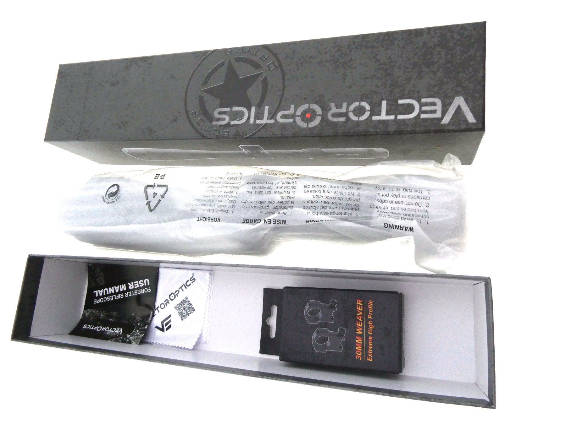 Telescopi: Zielfernrohr Vector Optics 3-15x50 Forester mit 30mm Ringen – Nuovo e nell'imballaggio originale da Brislach venduto da Afa_gmbh 3