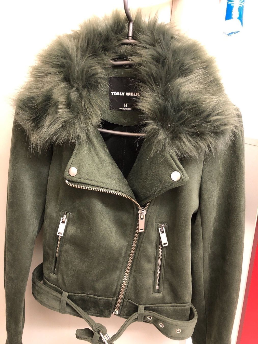 Jacken: Kunstlederjacke mit Pelz 34 – Neu (gemäss Beschreibung) aus Root von NaBr76 1