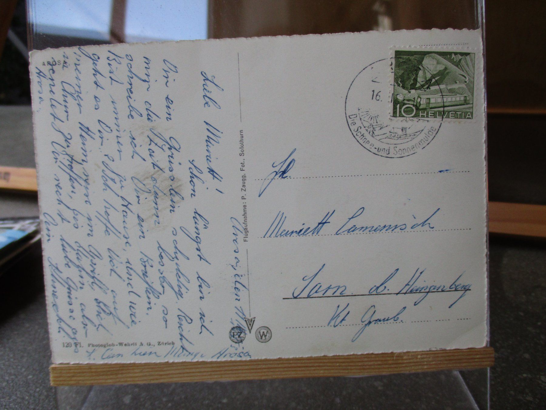 Ansichtskarten: Arosa EHC Eisfeld 1954 Postkarte  2 – Gebraucht aus Felsberg von sanwill 1